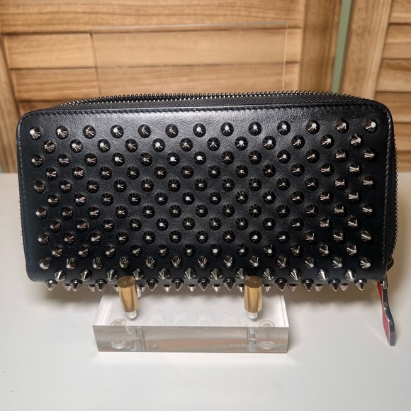 Christian Louboutin Black Studded Wallet - Picture 3 of 9
